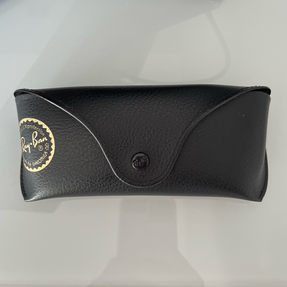Ray-Ban Black Leather Sunglasses Case